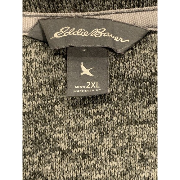 Eddie Bauer Men Grey Radiator Fleece Pullover Thick‎ Sweater 1/2 1/4 Zip 2XL XXL - Picture 6 of 7